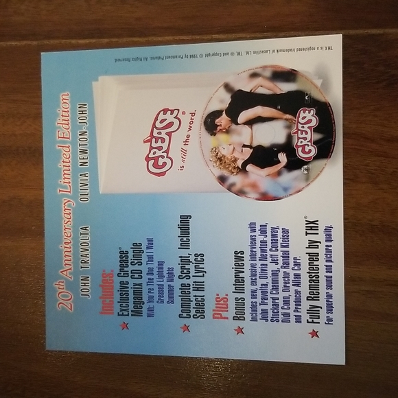 Grease movie 20th Anniversary limited edition VHS Cassette tape - Picture 4 of 6